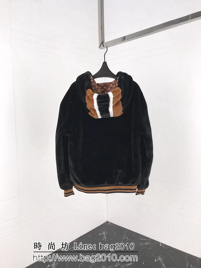 LV路易威登 專櫃同步 網紅明星同款 19Ss早春新款 仿貂毛外套 男女同款 ydi1845
